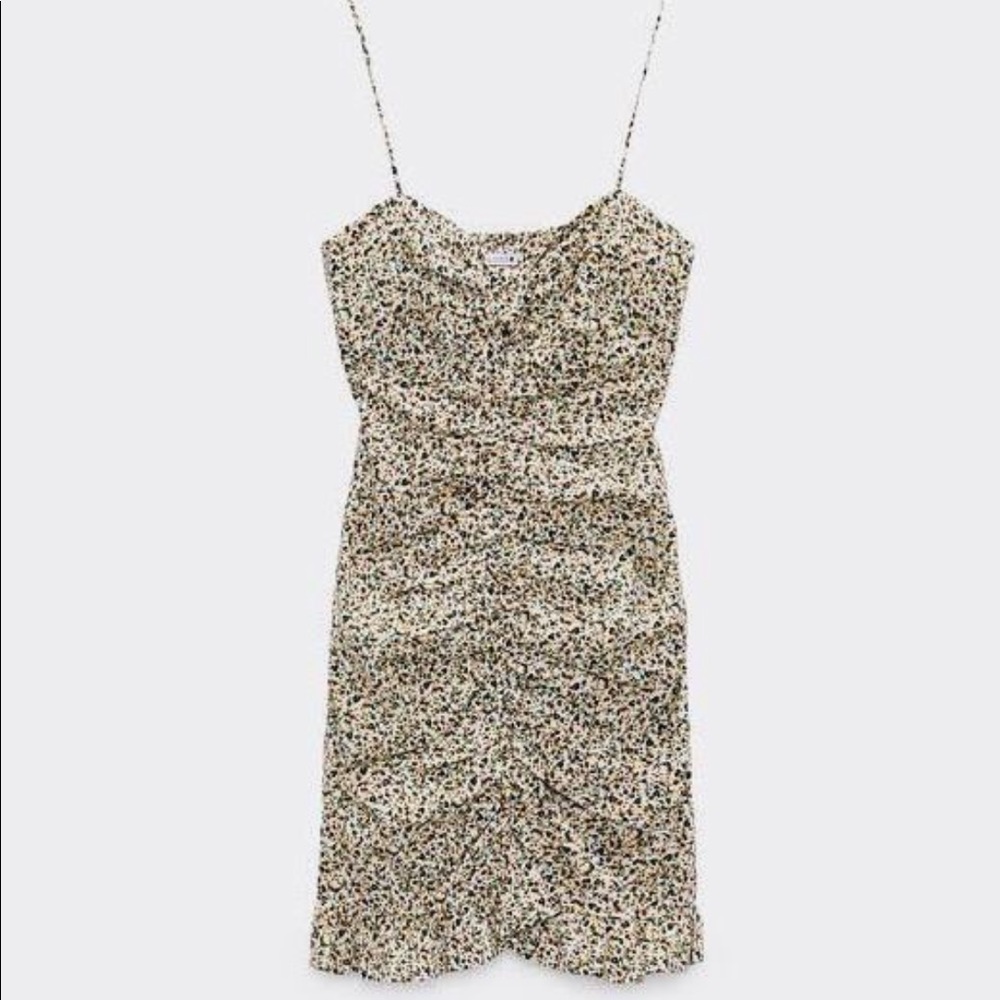 ZARA Ruched Mini Dress - Picture 3 of 3